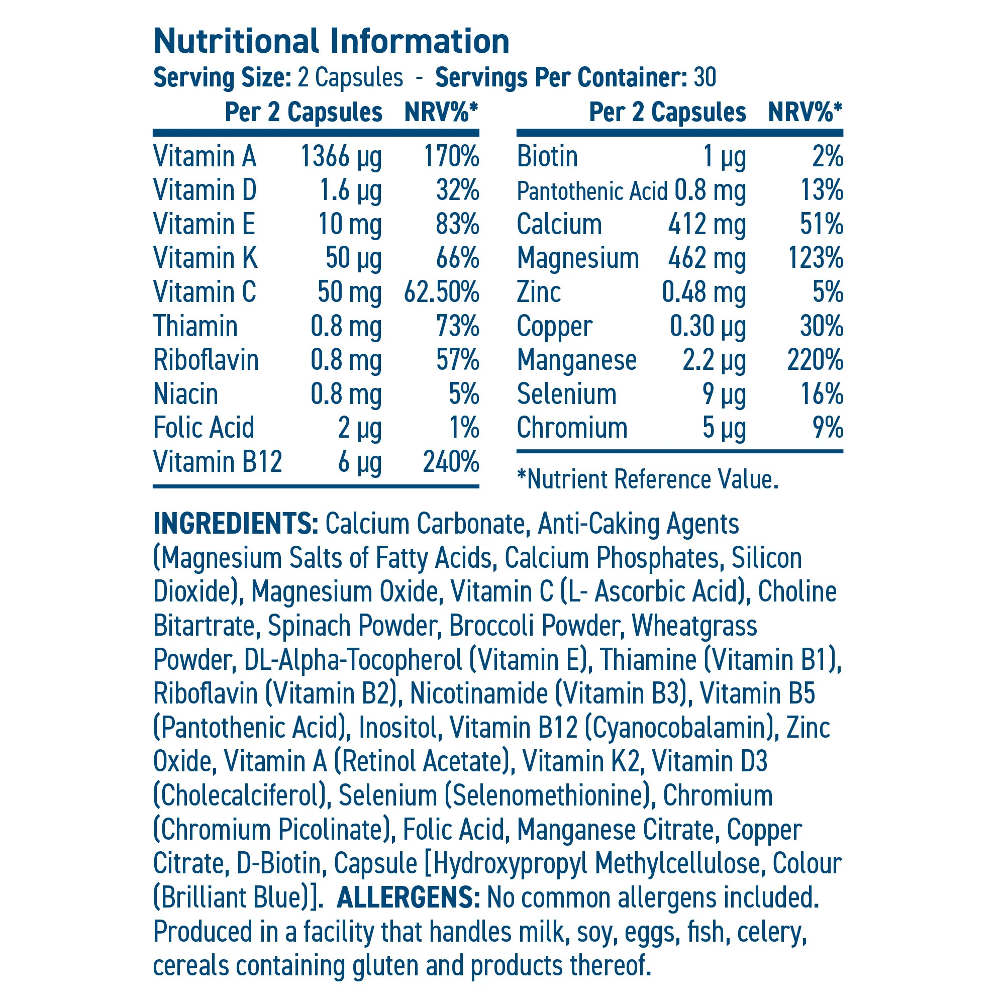 Applied Greens Multivitamins 60 capsules